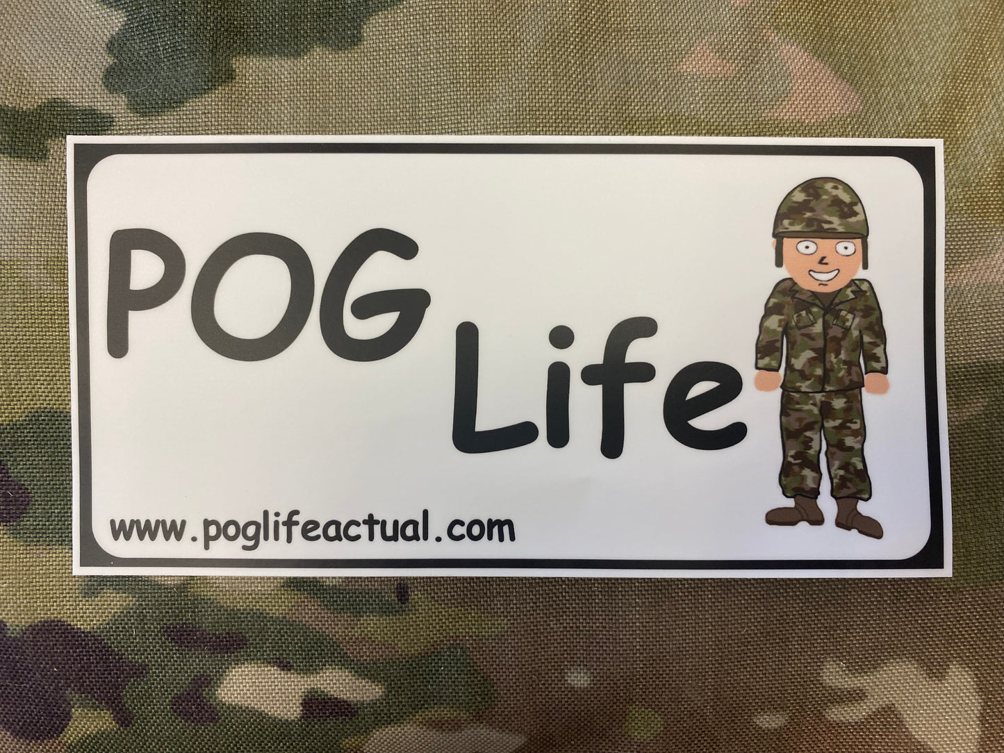 POG Life Army Decal/Bumper Sticker - 7.5"x3.75"