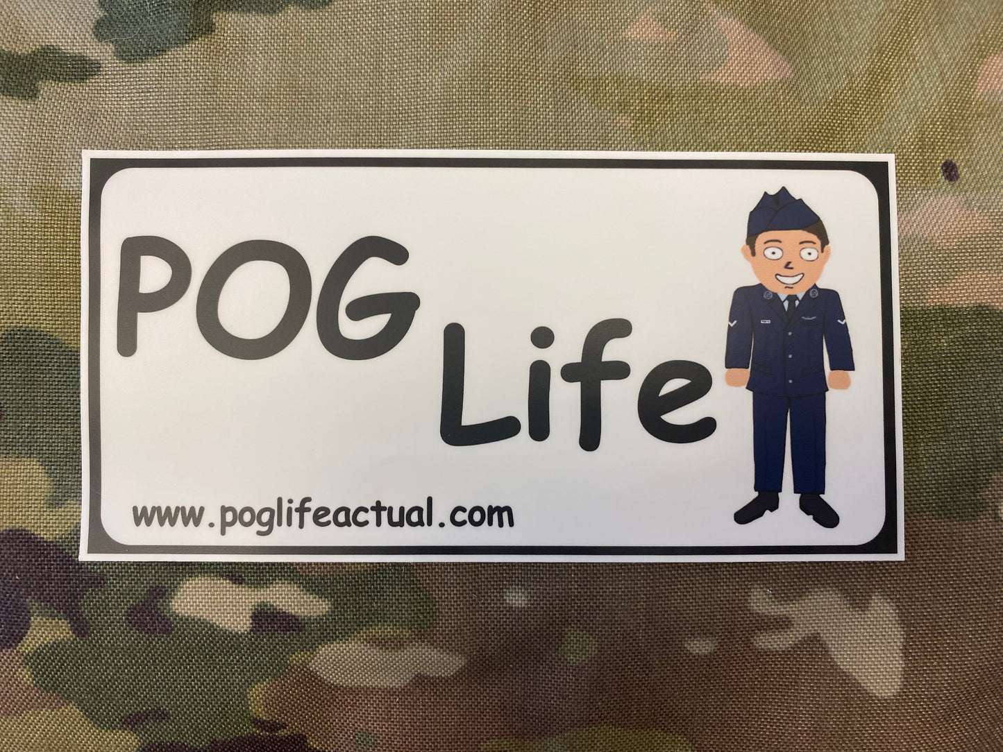 Air Force POG Life Marines Decal/Bumper Sticker - 7.5"x3.75"